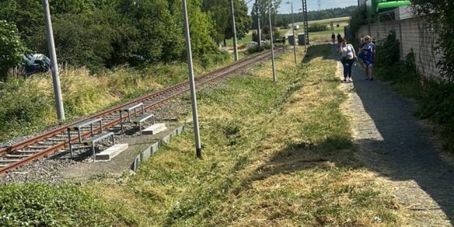 Gleisanlage Säuberung