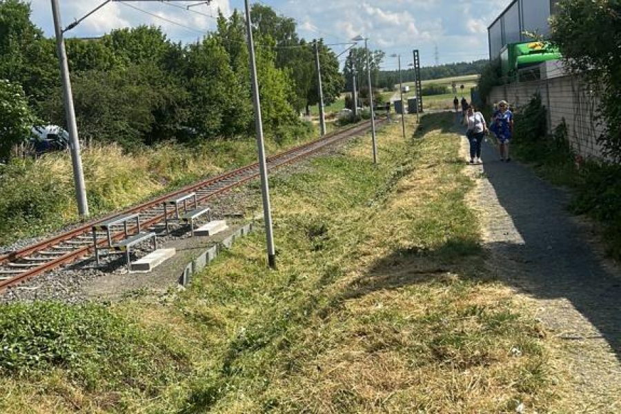 Gleisanlage Säuberung